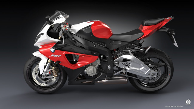 Обои картинки фото мотоциклы, 3d, bmw