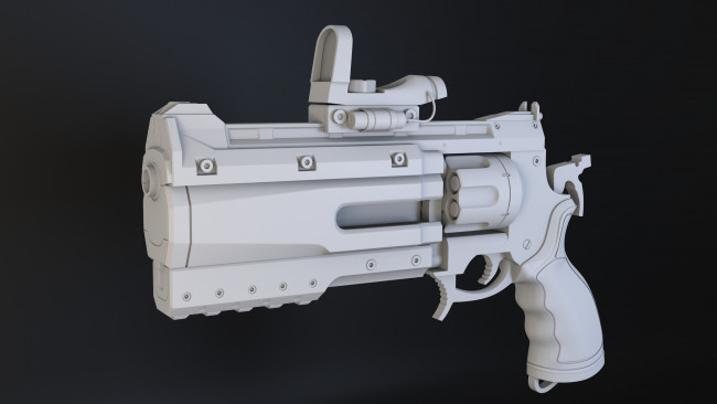 Обои картинки фото оружие, 3d, пистолет