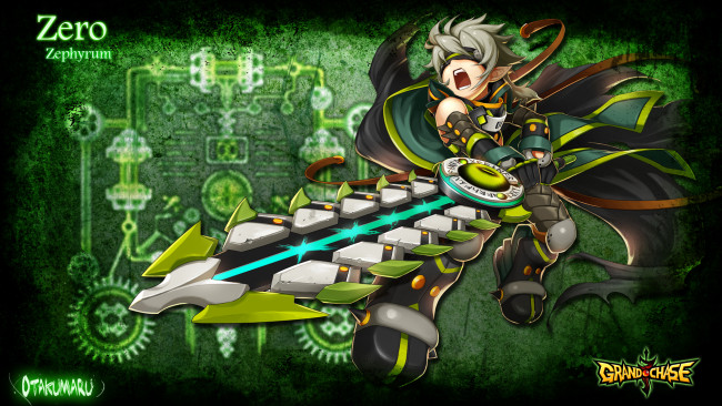 Обои картинки фото видео, игры, grand, chase, крик, меч, плащ