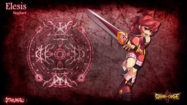 Обои картинки фото видео, игры, grand, chase, меч, отака, девушка