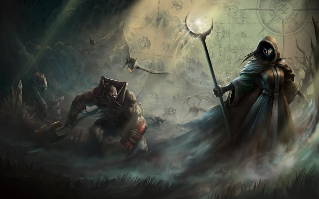 Обои картинки фото fallen, enchantress, legendary, heroes, видео, игры, существа