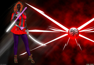 Картинка 3д+графика фантазия+ fantasy взгляд девушка