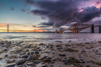 Картинка природа побережье закат вечер