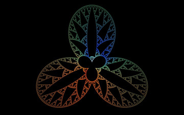 Картинка 3д+графика фракталы+ fractal узор фон цвета