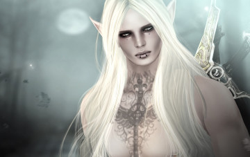 Картинка 3д+графика эльфы+ elves воин