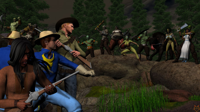 Обои картинки фото 3д графика, фантазия , fantasy, люди, существа