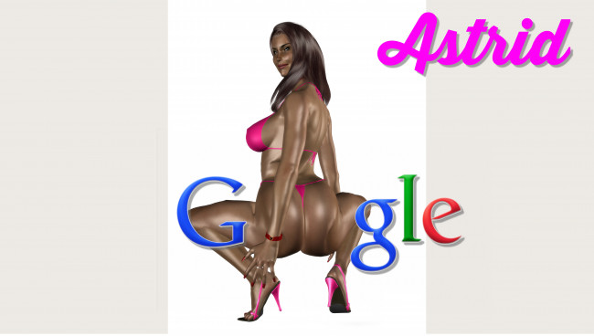 Обои картинки фото 3д графика, юмор , humor, девушка, взгляд