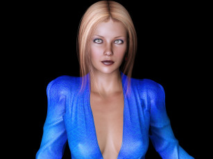 обоя alysia, 3д графика, люди , people, фон, взгляд, девушка