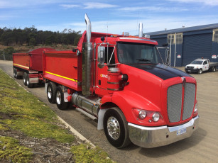 Картинка автомобили kenworth тягач седельный грузовик тяжелый