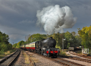Картинка техника паровозы дорога железная паровоз рельсы