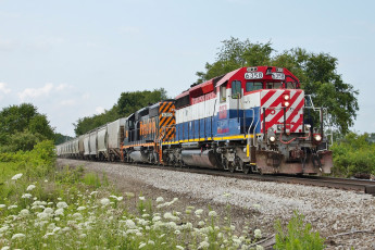 Картинка техника поезда железная состав дорога рельсы локомотив