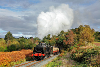 Картинка техника паровозы паровоз рельсы дорога железная
