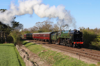Картинка техника паровозы рельсы дорога железная паровоз