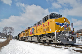 Картинка техника поезда дорога железная рельсы состав локомотив