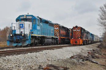 Картинка техника поезда состав дорога рельсы локомотив железная