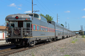 Картинка техника поезда состав локомотив рельсы дорога железная