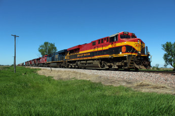 Картинка техника поезда состав локомотив рельсы дорога железная