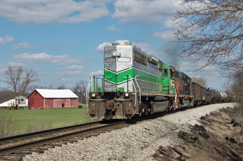 Картинка техника поезда состав локомотив рельсы дорога железная