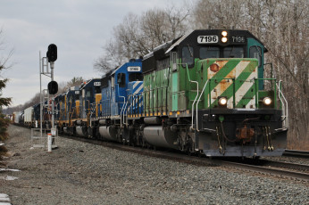 Картинка техника поезда состав рельсы локомотив железная дорога