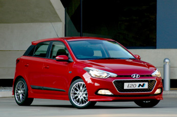 Картинка автомобили hyundai i20 красный 2015г ib n-sport