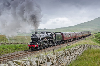 Картинка техника паровозы рельсы дорога железная паровоз