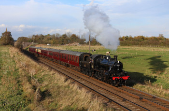 Картинка техника паровозы рельсы дорога железная паровоз