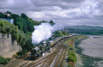 Картинка техника паровозы рельсы дорога железная паровоз