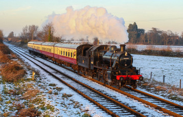Картинка техника паровозы паровоз рельсы дорога железная