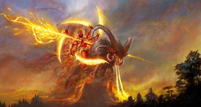 Обои картинки фото фэнтези, демоны, mukesh, singh, демон