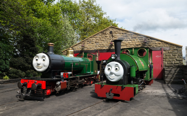 Обои картинки фото техника, паровозы, рельсы, железная, паровоз, дорога