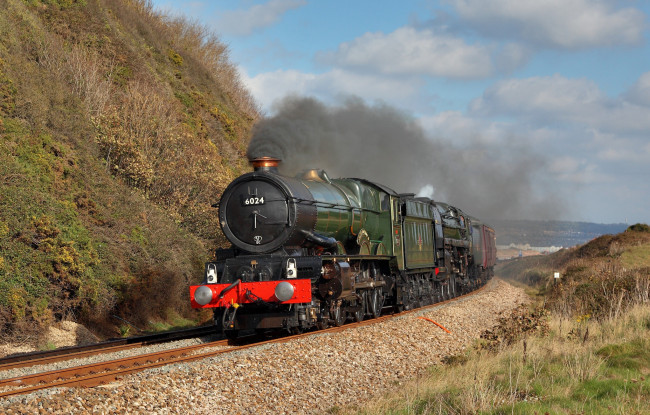 Обои картинки фото техника, паровозы, рельсы, дорога, железная, паровоз