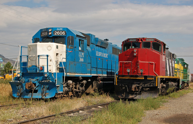 Обои картинки фото техника, поезда, состав, локомотив, рельсы, дорога, железная