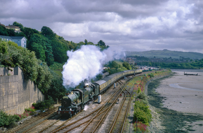 Обои картинки фото техника, паровозы, рельсы, дорога, железная, паровоз