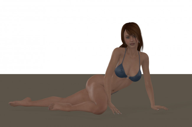 Обои картинки фото 3д графика, люди , people, девушка, взгляд, фон