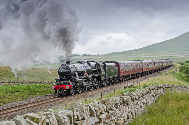 Обои картинки фото техника, паровозы, рельсы, дорога, железная, паровоз