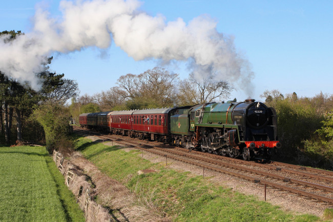 Обои картинки фото техника, паровозы, рельсы, дорога, железная, паровоз