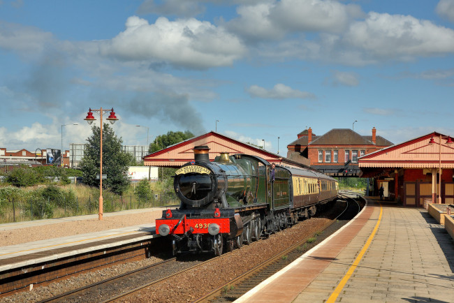 Обои картинки фото техника, паровозы, рельсы, дорога, железная, паровоз