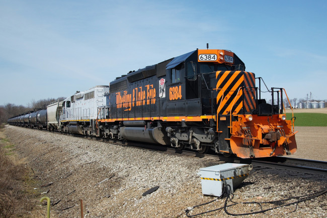 Обои картинки фото техника, поезда, дорога, железная, состав, локомотив, рельсы