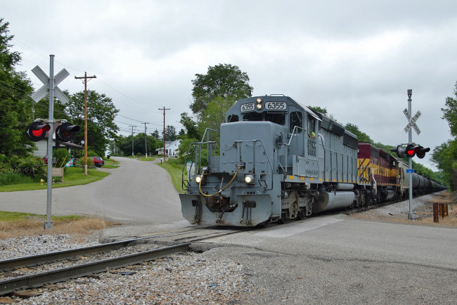 Обои картинки фото техника, поезда, локомотив, дорога, железная, рельсы, состав
