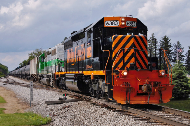 Обои картинки фото техника, поезда, локомотив, рельсы, дорога, железная, состав