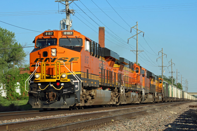 Обои картинки фото техника, поезда, состав, рельсы, локомотив, дорога, железная