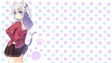 Картинка аниме charlotte взгляд девушка фон