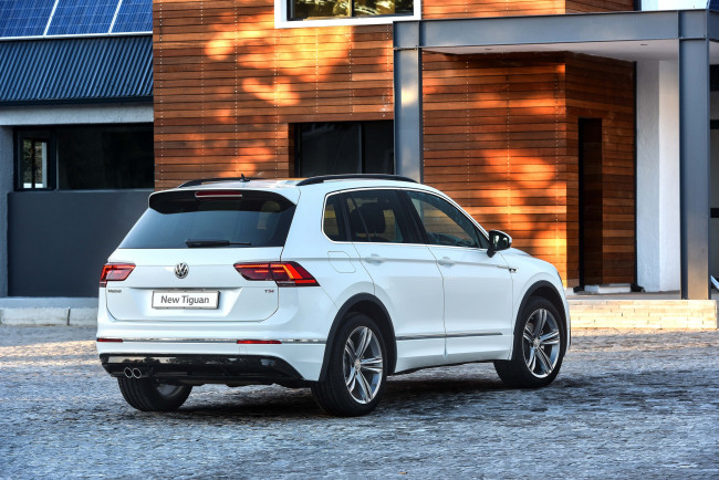 Обои картинки фото автомобили, volkswagen, r-line, tiguan, za-spec, 2016г
