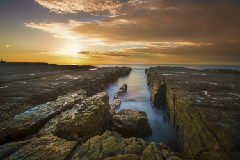 Картинка природа восходы закаты закат море скалы пейзаж