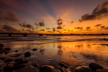 Картинка природа восходы закаты отражение