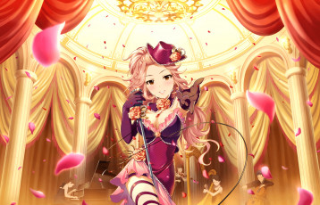 Картинка аниме idolm@ster фон взгляд девушка