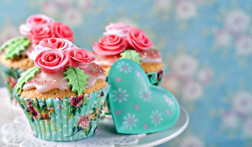 Картинка еда пирожные +кексы +печенье глазурь капкейки