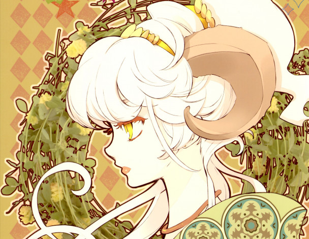 Обои картинки фото аниме, животные,  существа, девушка