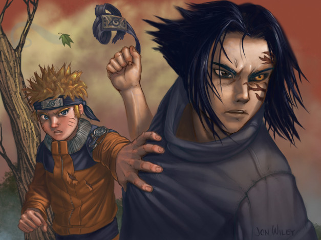 Обои картинки фото аниме, naruto, uzumaki, шиноби, sasuke, uchiha, ninja, shinobi