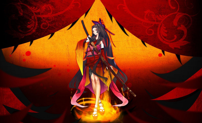 Обои картинки фото аниме, оружие,  техника,  технологии, девушка